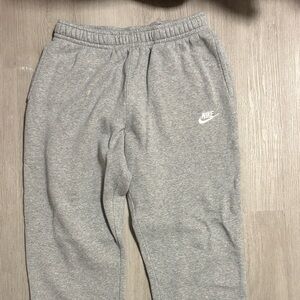 Nike Mens Light Gray Logo Sweatpants
